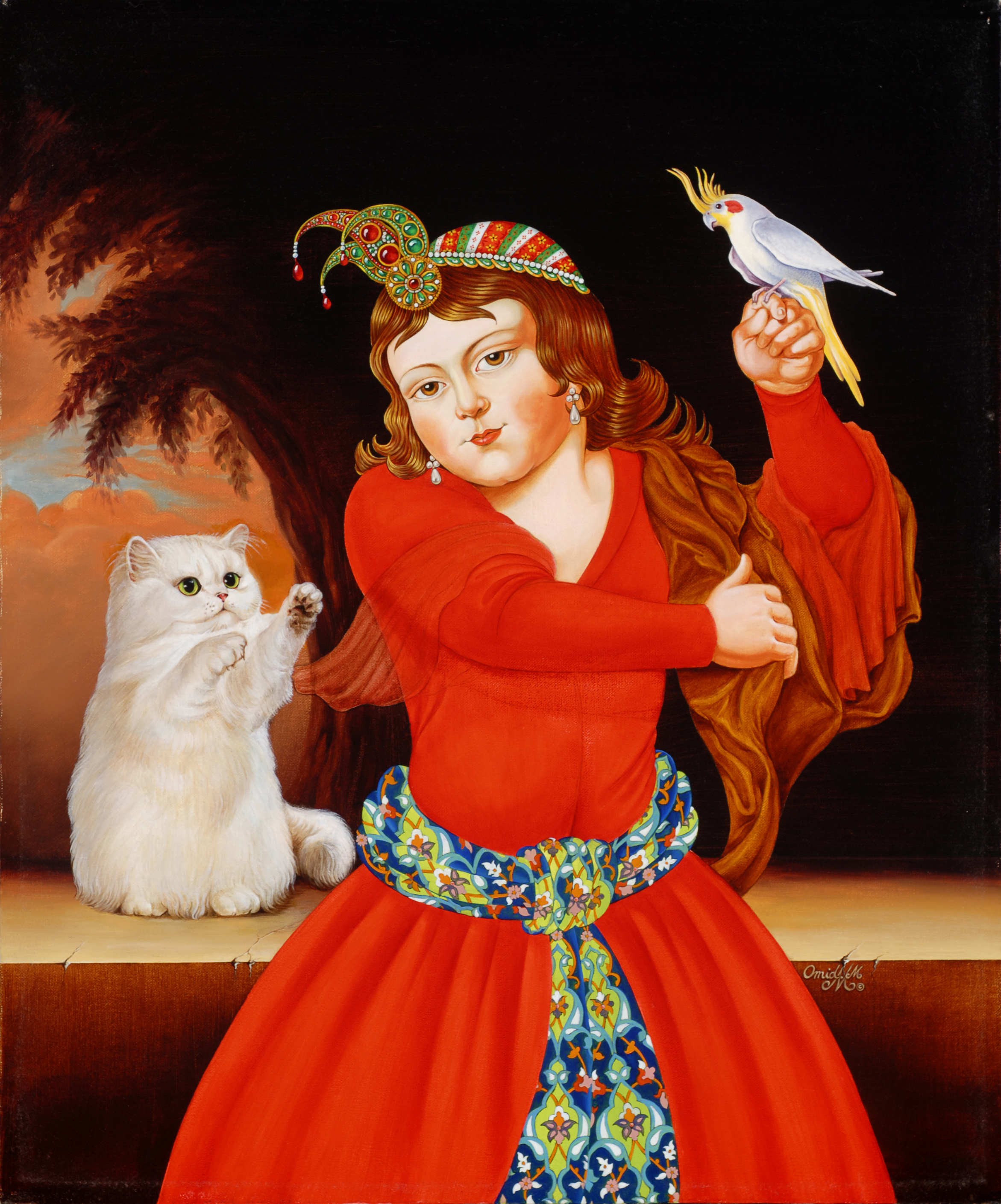 Persian Cat, oil/canvas