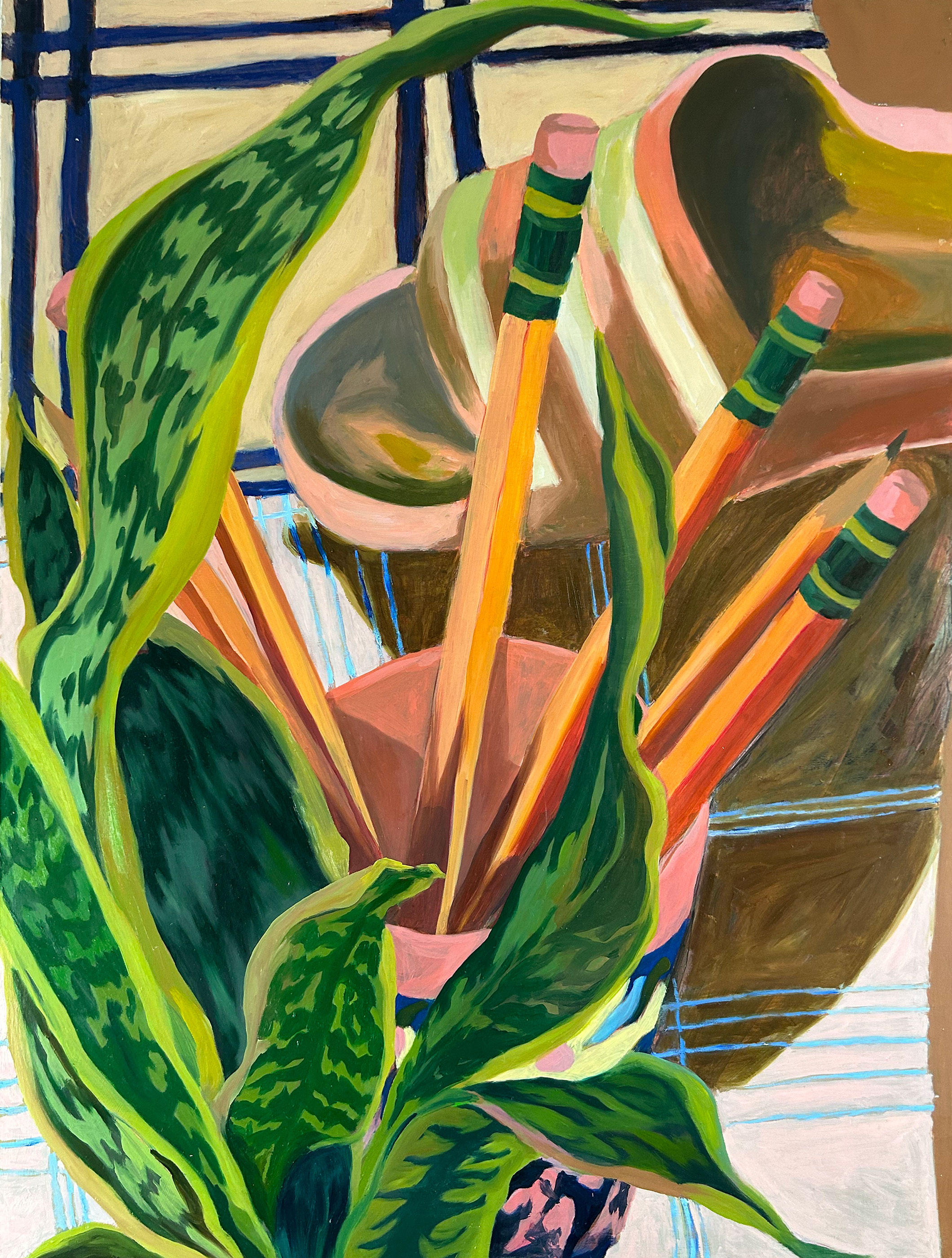 Pencil 24x32 in, oil on board