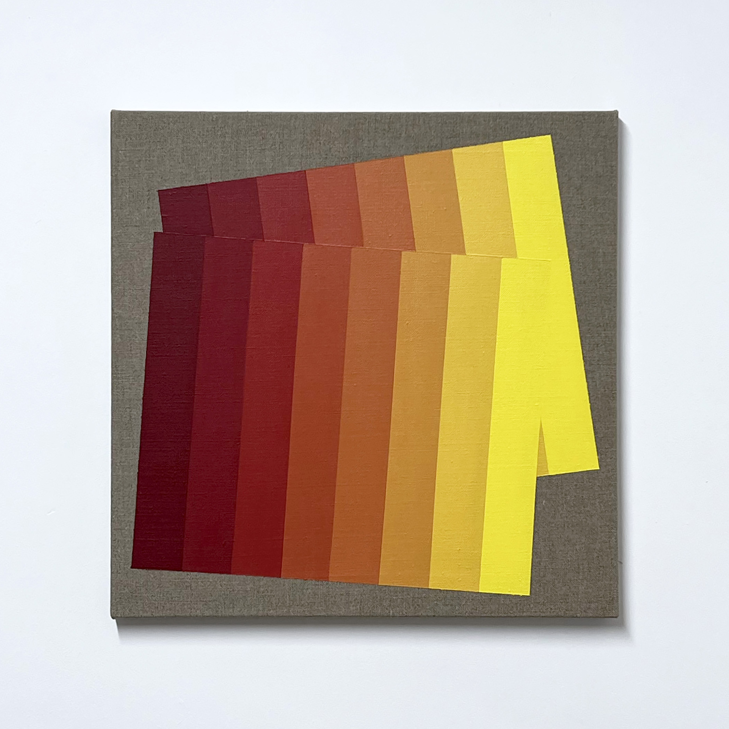 Machbands (chroma) LXVI, 40cm x 40cm, acrylic on linen