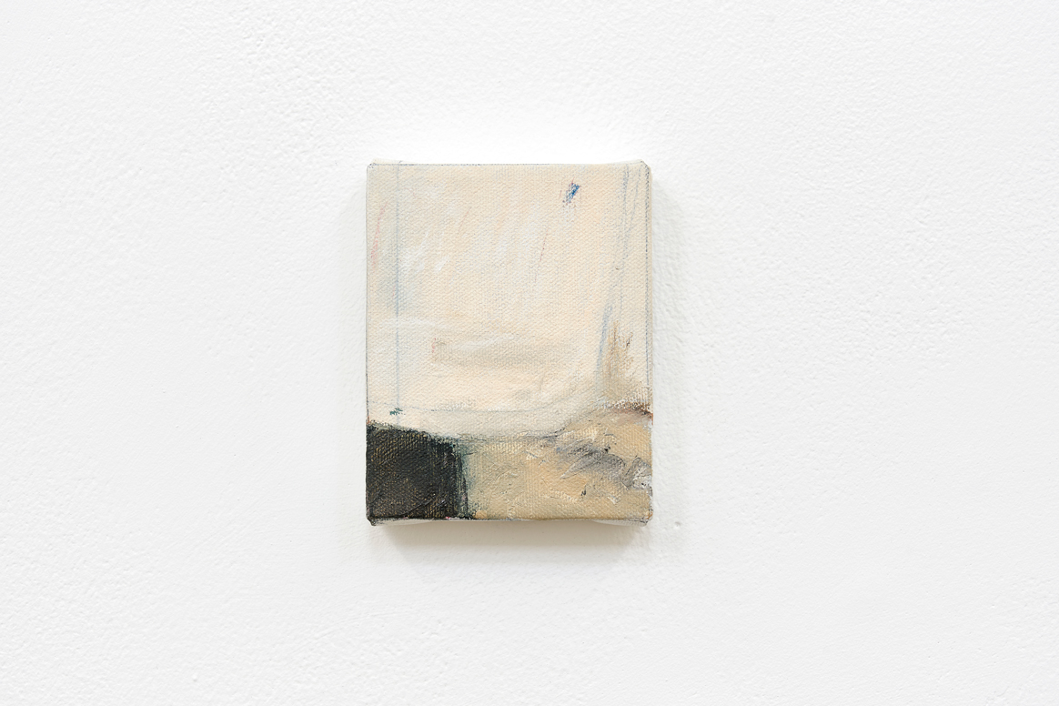 Jared Ginsburg, Buffalo, NY (2023) | Oil and graphite on canvas, 12 x 9.5 x 2.5 cm