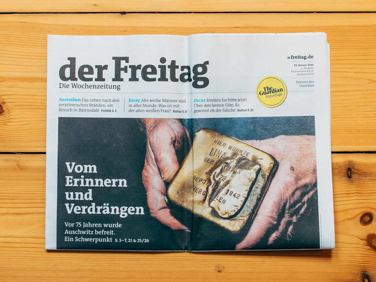Der Freitag / Stolpersteine / January 2020