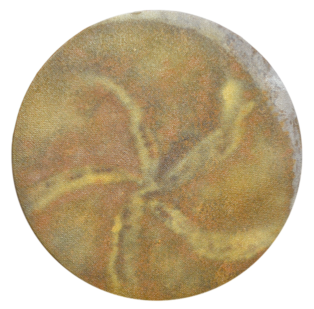 beige windmill, acrylic on canvas, 20 x 20 cm, 2020