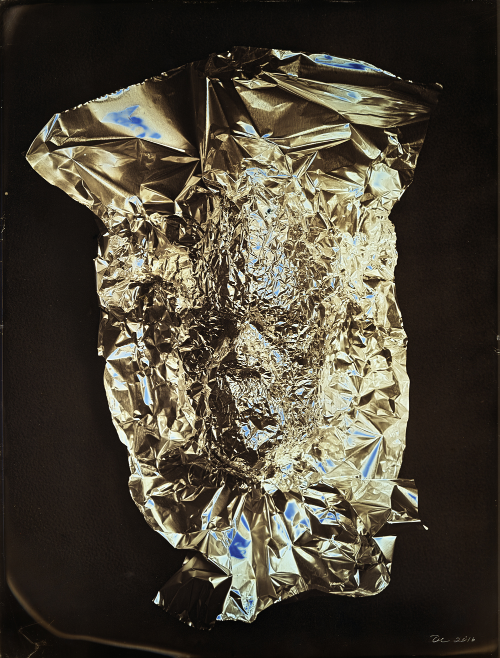 Daniel Carrillo, 'Tin Foil Mask Self Portrait', 2016, Daguerreotype, 8 1/2 x 6 1/2 in.