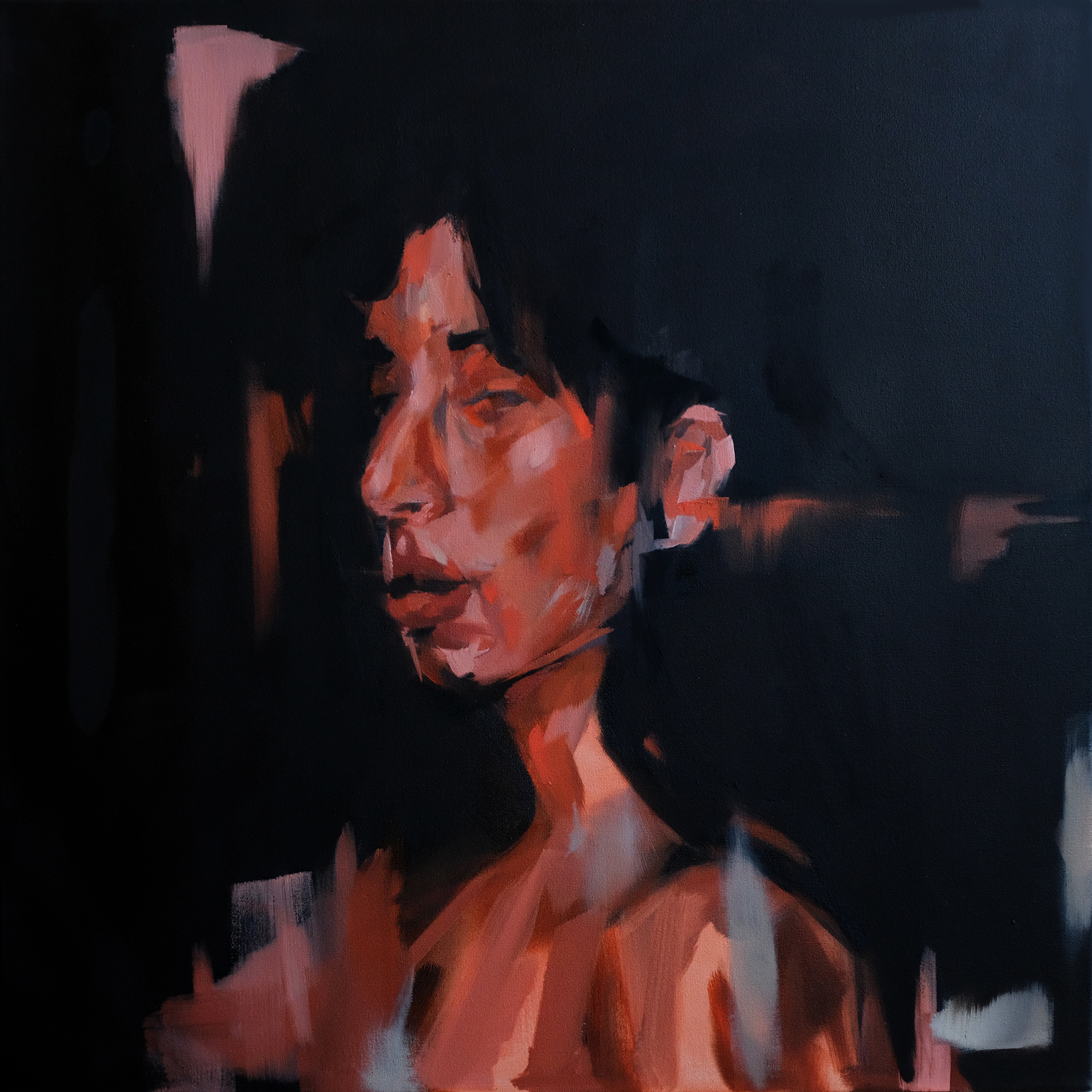 Deep Shadows, Oil on Canvas, 30 x 30 in