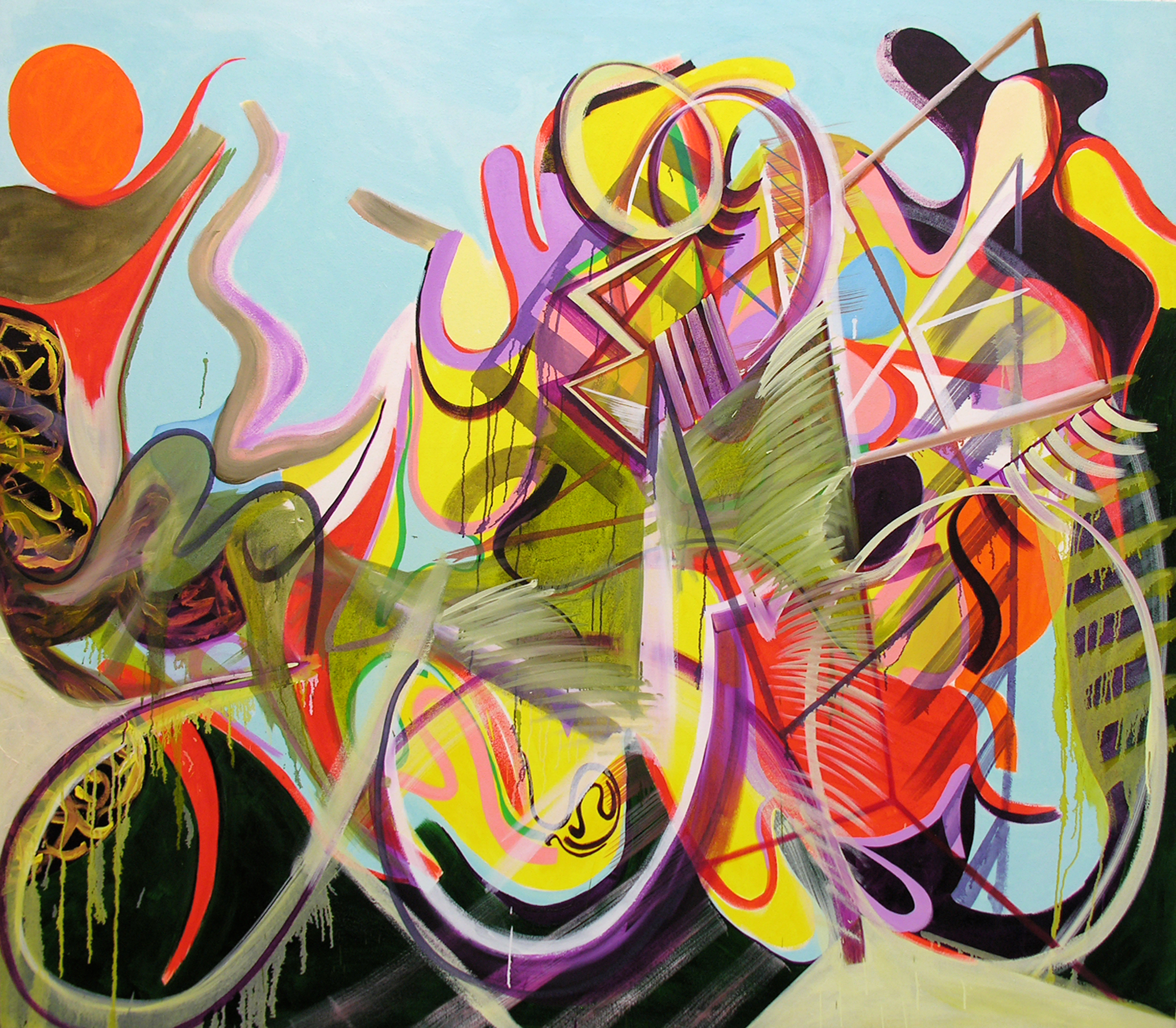 Bathers, 2006. Oil on canvas. 185x200 cm