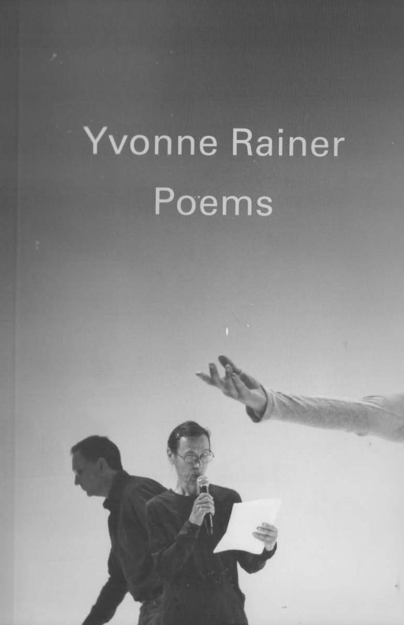 Poems - Yvonne rainer