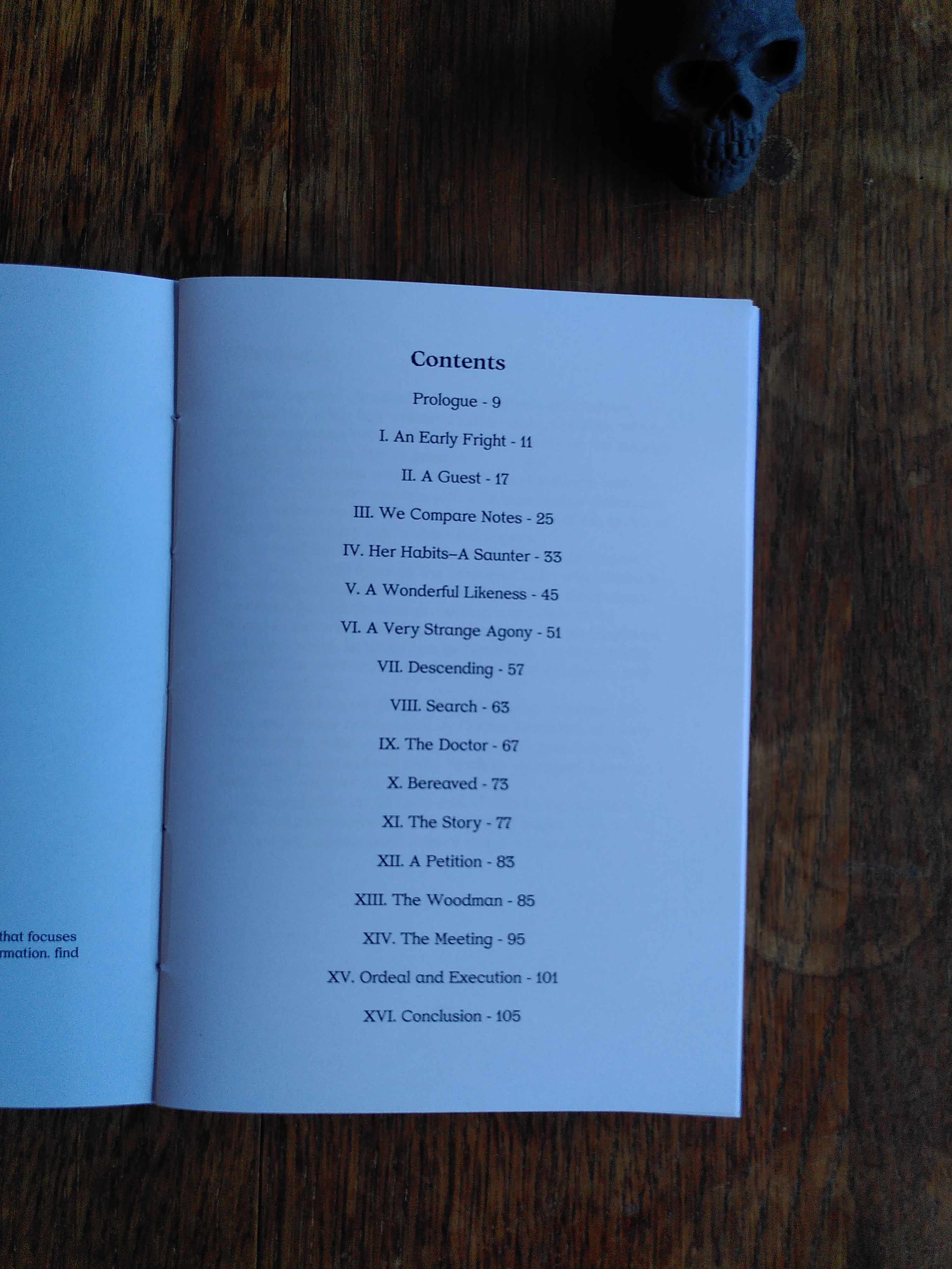the table of contents of carmilla by joseph sheridan lefanu