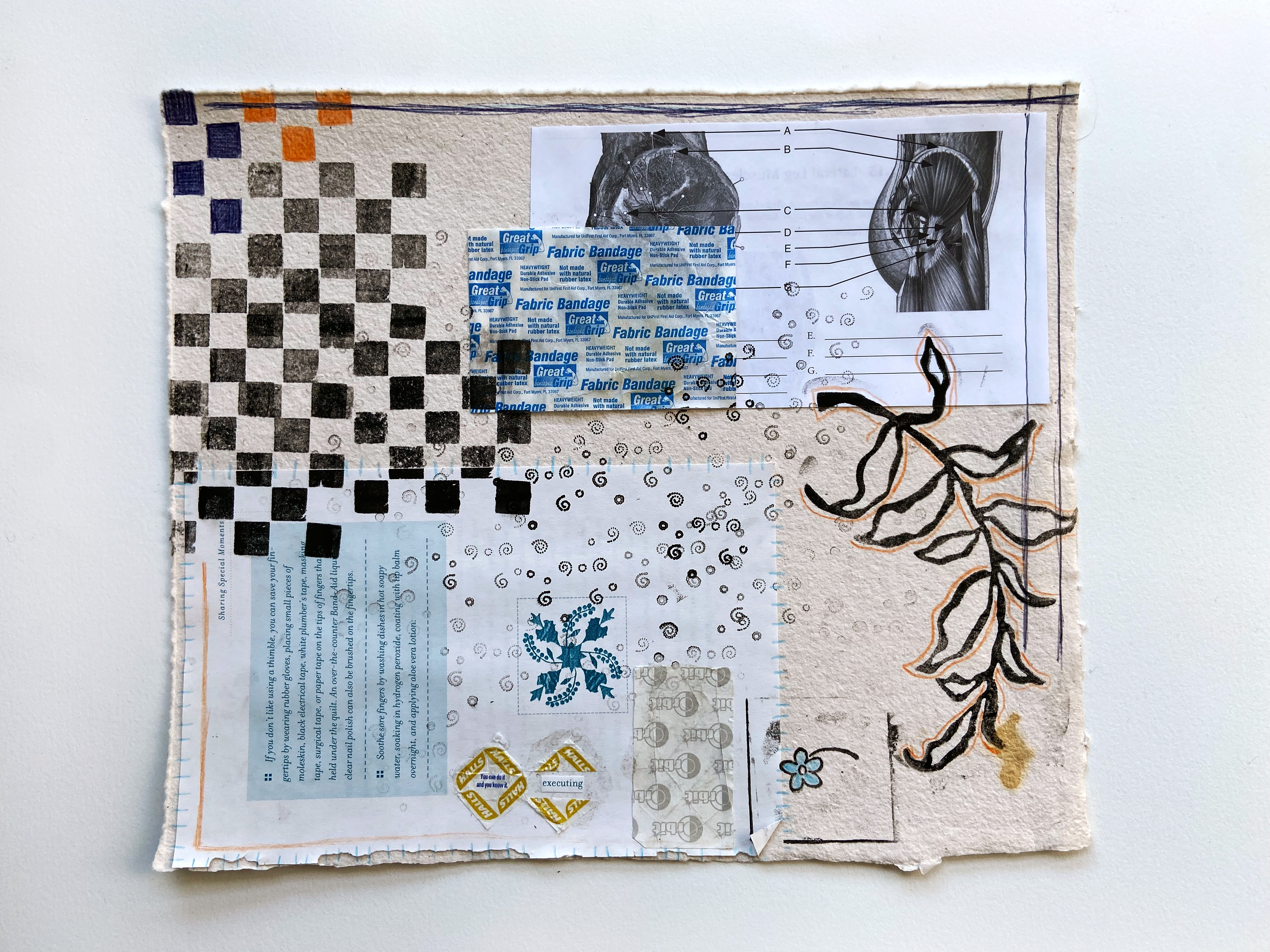 11" x 13" - collage and ink on paper (2022)