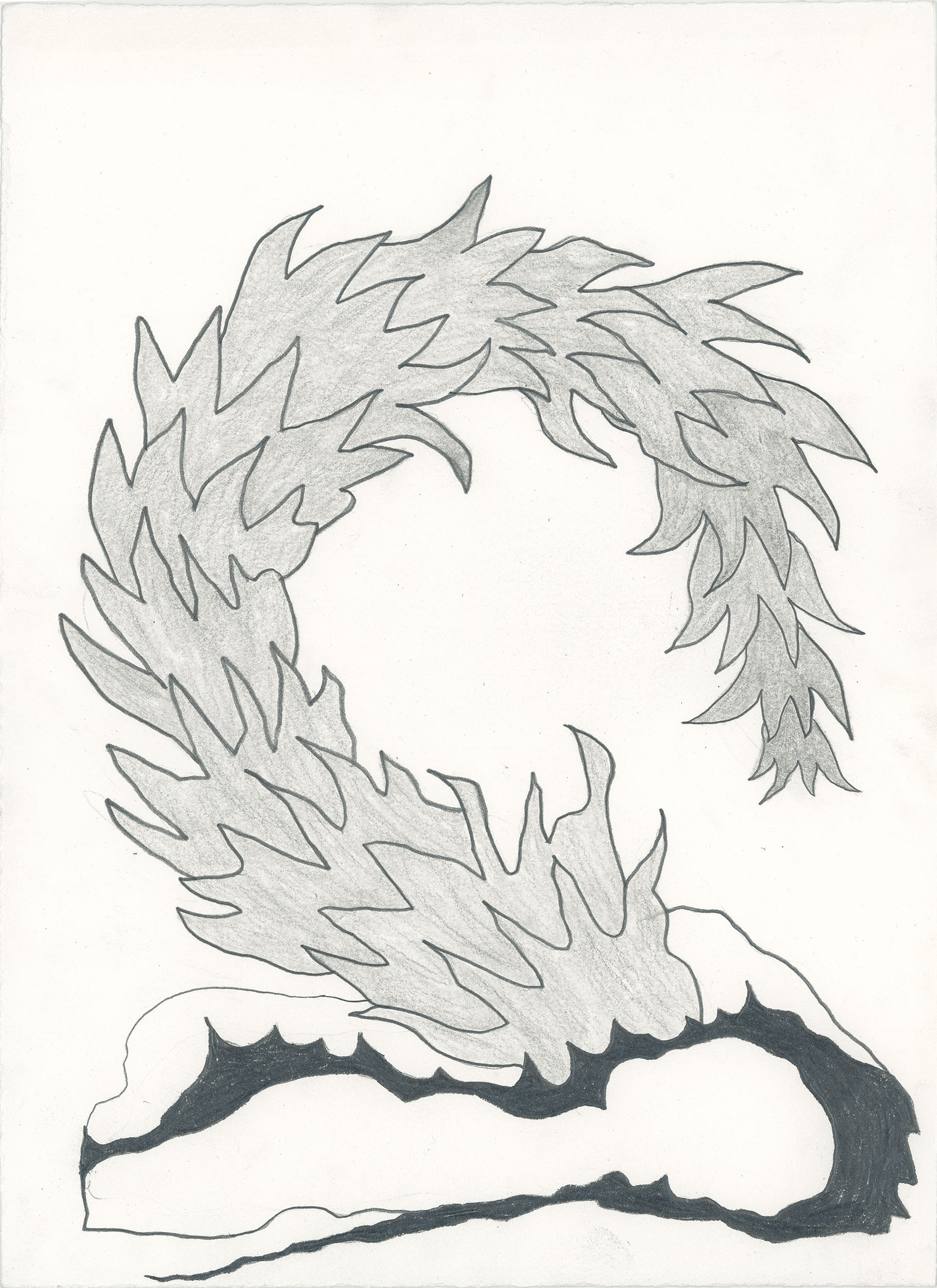 Bloom I, 2024, 15"x11", graphite