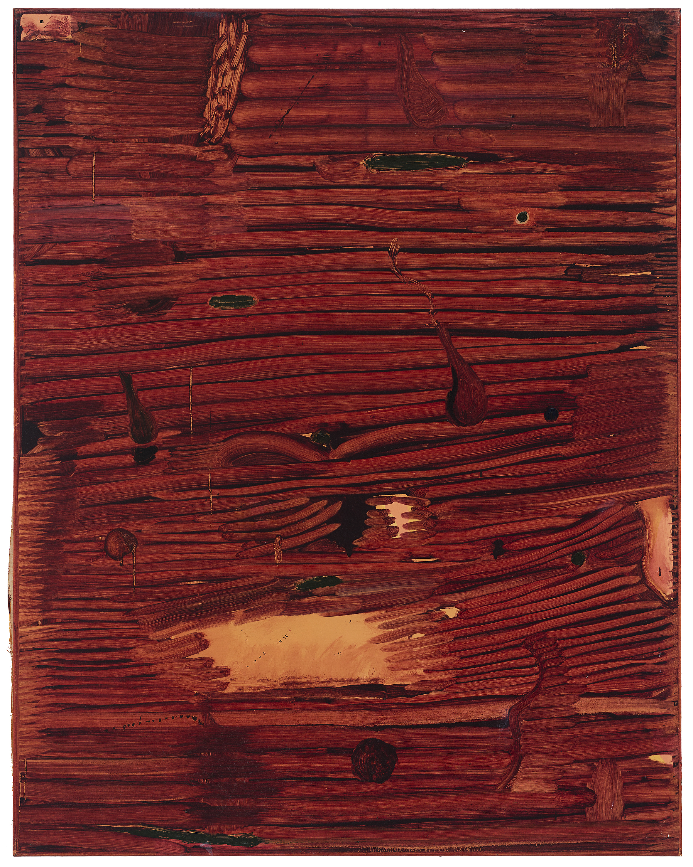 Love / 135 x 110 cm / oil on nettle / Andreas Lech 2020