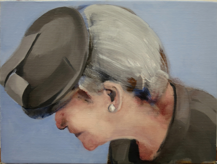 Michiko, 2017Oil on linen on board, 30 x 40 cm.