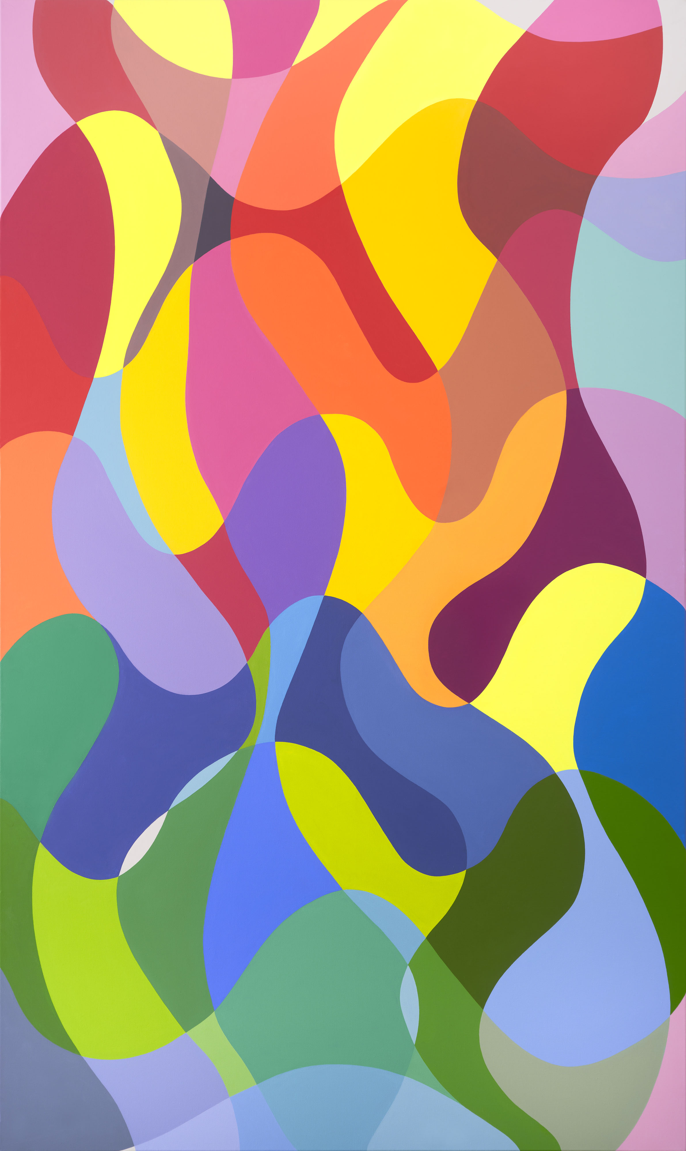 Sin t&iacute;tulo, 2025. Acr&iacute;lico sobre tela, 244 x 147 cm.