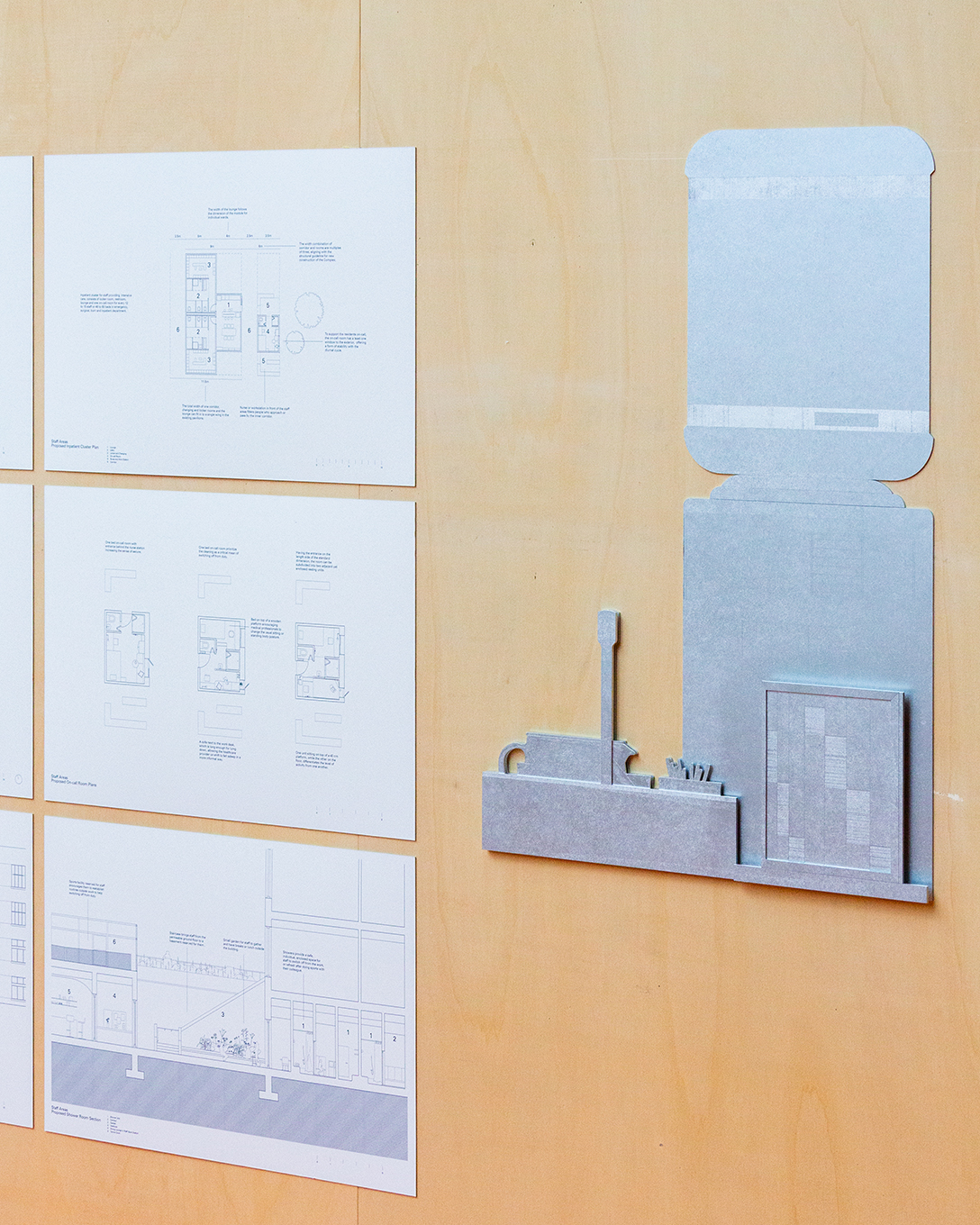 Staff Area Shift Schedule with Tea Set and Water Dispenser This station supports staff well-being with drinks and connection through shared schedules. It fosters hydration, camaraderie, and collaboration across hospital teams.