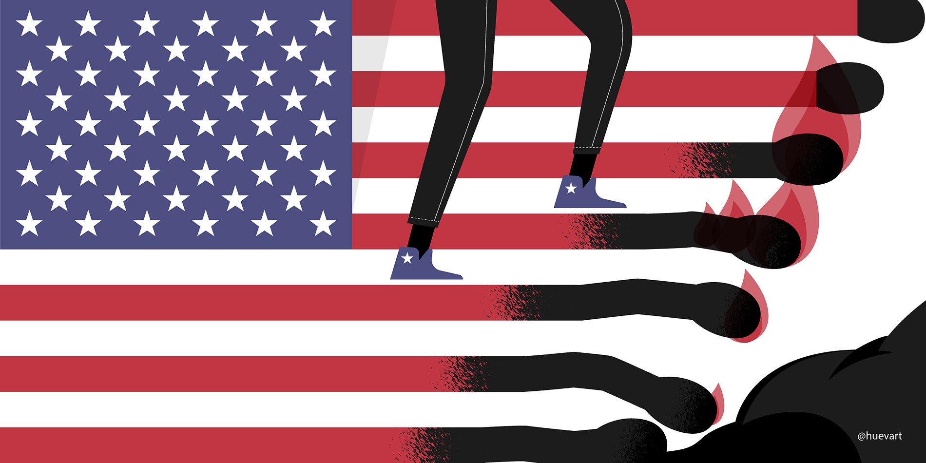 Una pequeña imagen ilustrando mi pensar y apoyo  sobre lo sucedido en Estados Unidos // A small image illustrating my thinking and support about what happened in the United States.