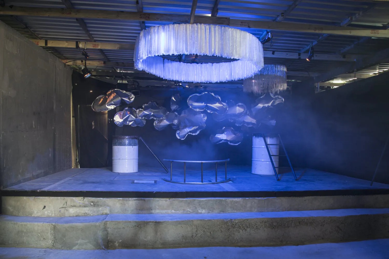 The stage set design, inspired by Afro-futurism, adaptive reuse of materials in informal settlements and a childlike depictions of the afterlife