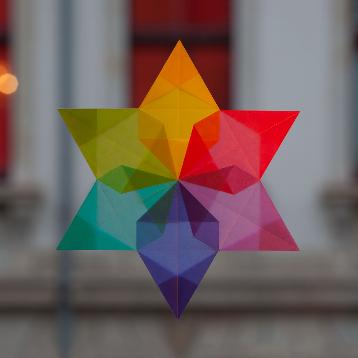 Sign 15/30 (Christmas star), 2014, carbon print, 40 × 40 cm