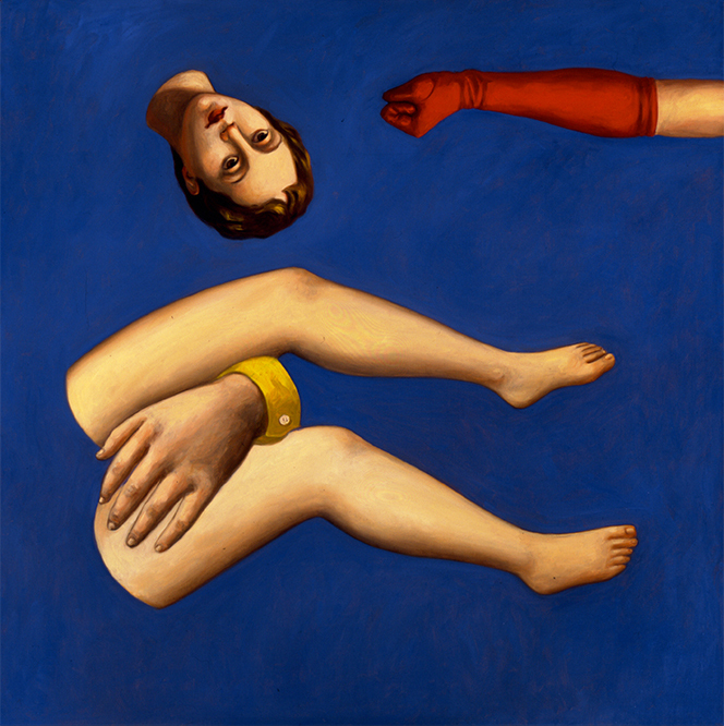  VERTIGINE 2   1997 olio su tela cm 127X127