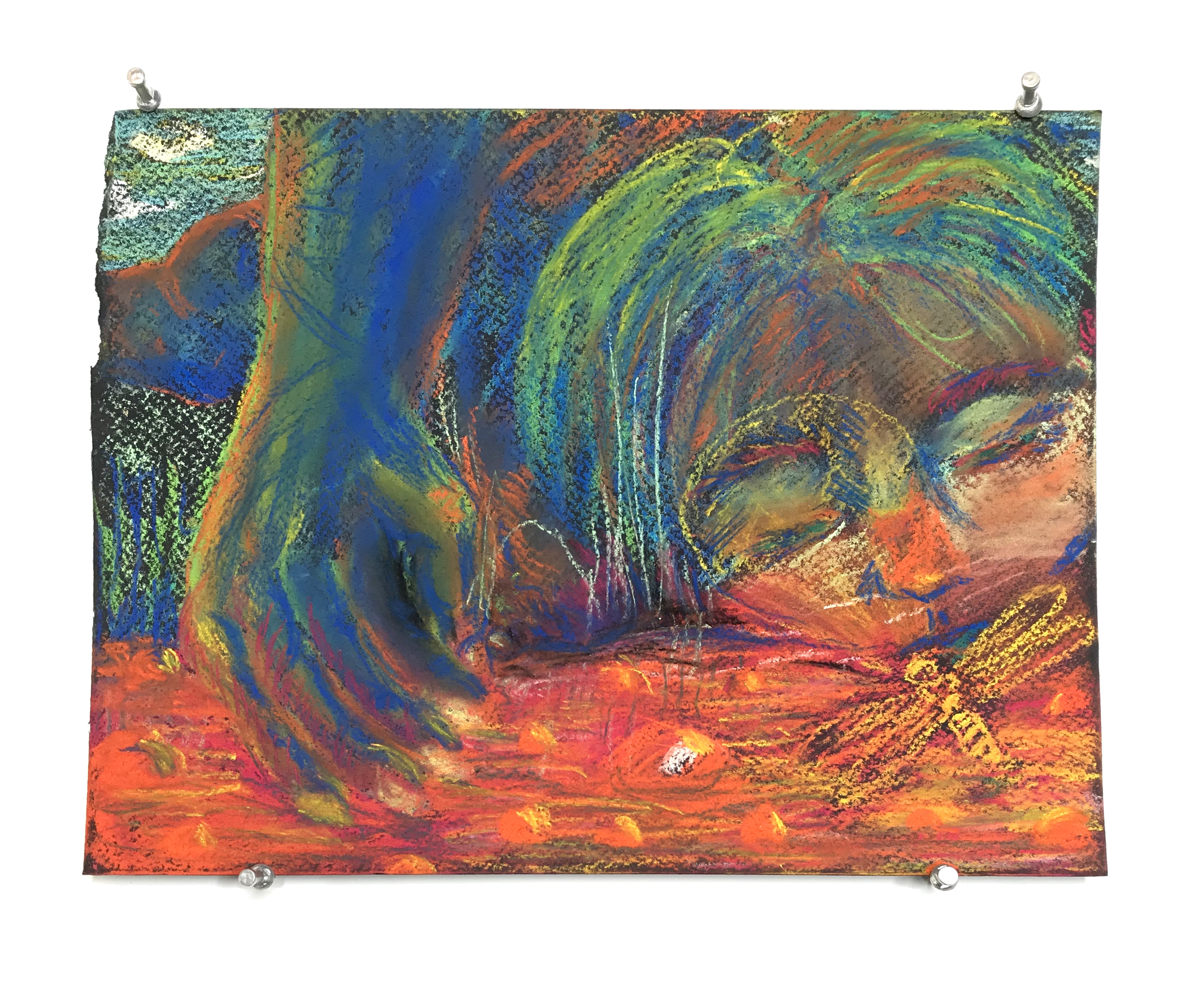 Facing it head on - Soft pastel on paper, 2020