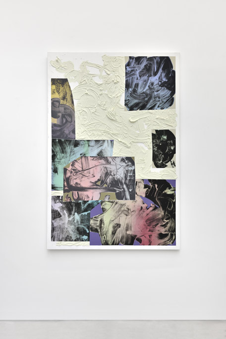 CROP3, 2017 Acrylique, mortier coloré sur toile 140x200 cm