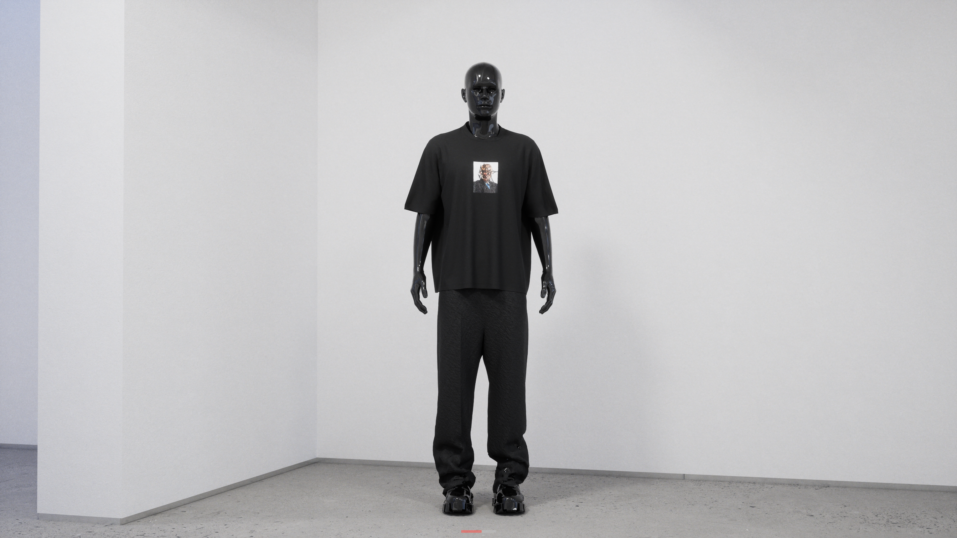 Custom Oversized Trousers and T shirt Designed and Made in Clo3D