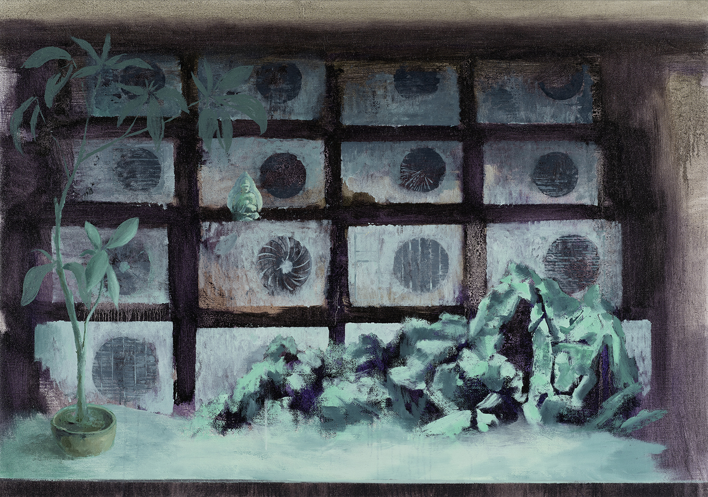 Breathing. 105 x 150 cm. oil on jute. 2024 - 12/15