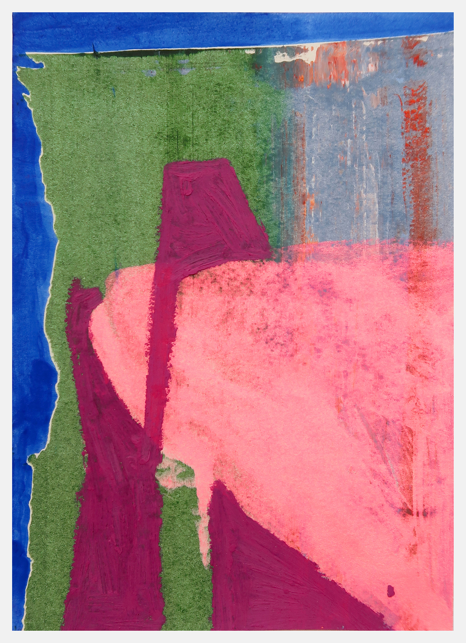 Untitled 586, 2022, Mixed media on paper, 21x14.8cm