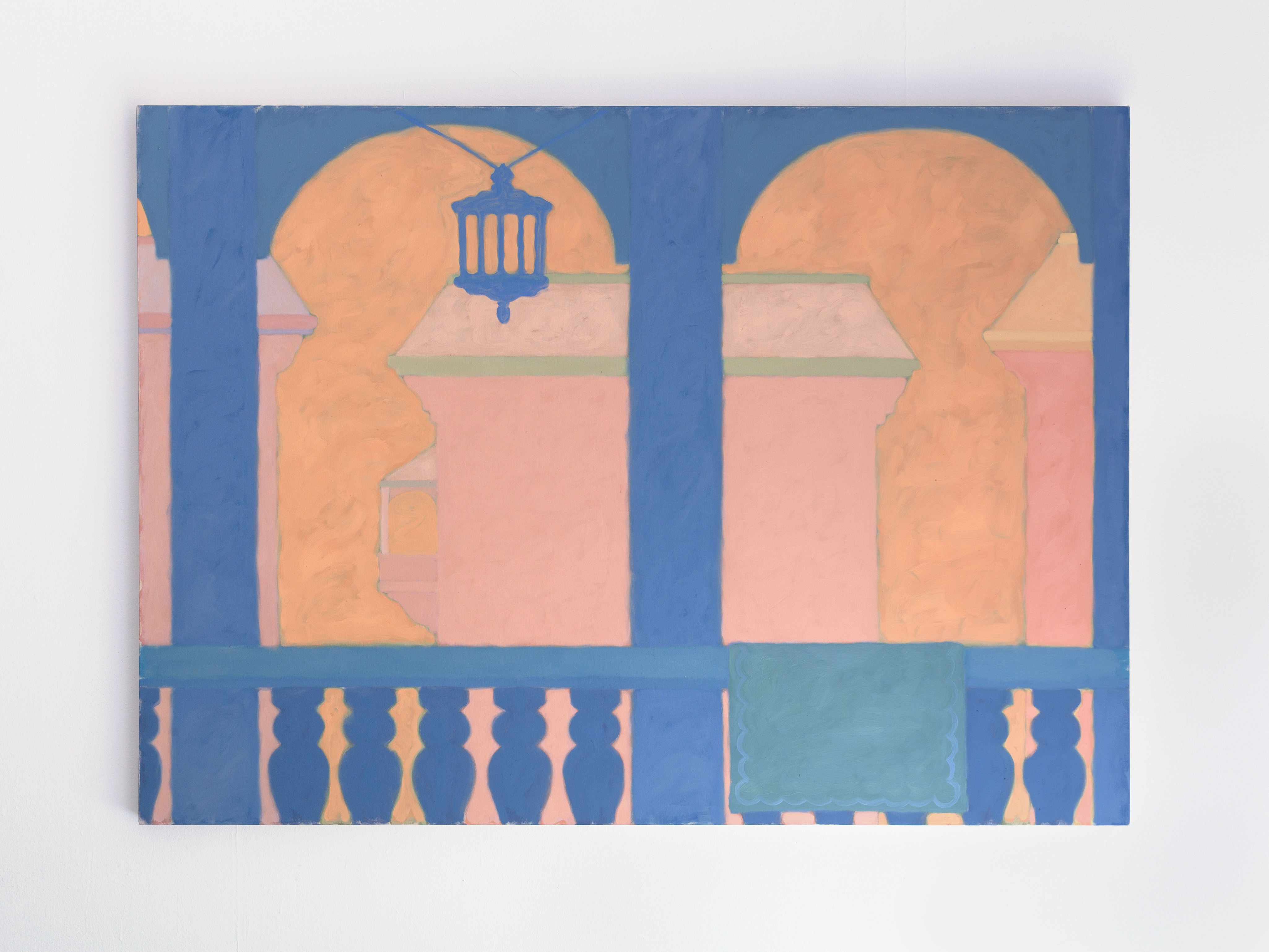 Facciata, 2022, oil and beeswax on canvas, 145 x 200 cm