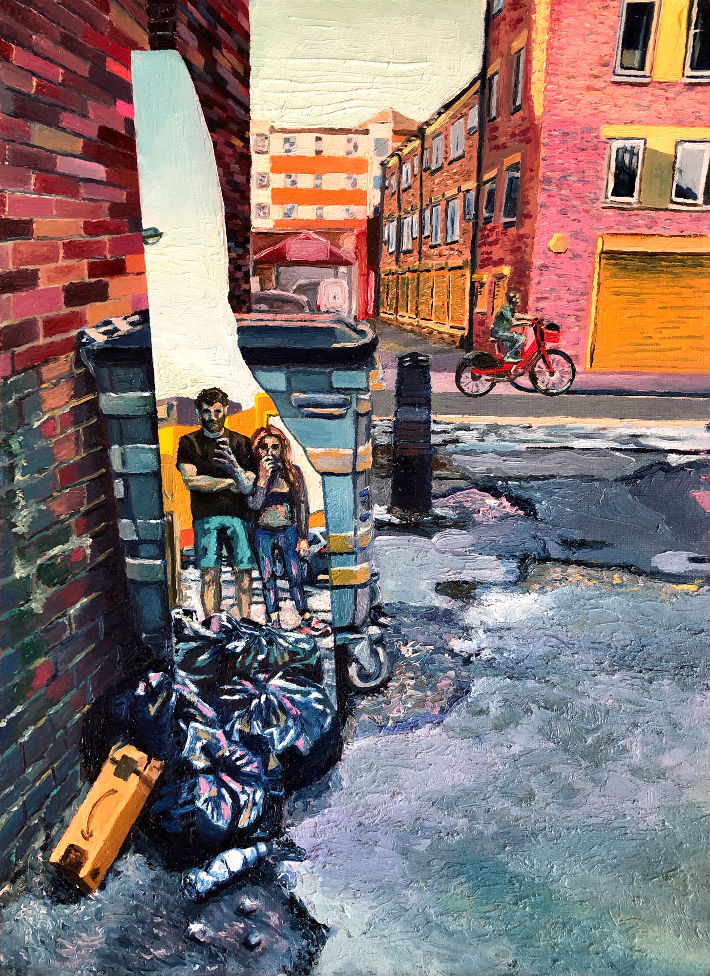 'Miller's Terrace' - Oil on Canson paper 24x33cm