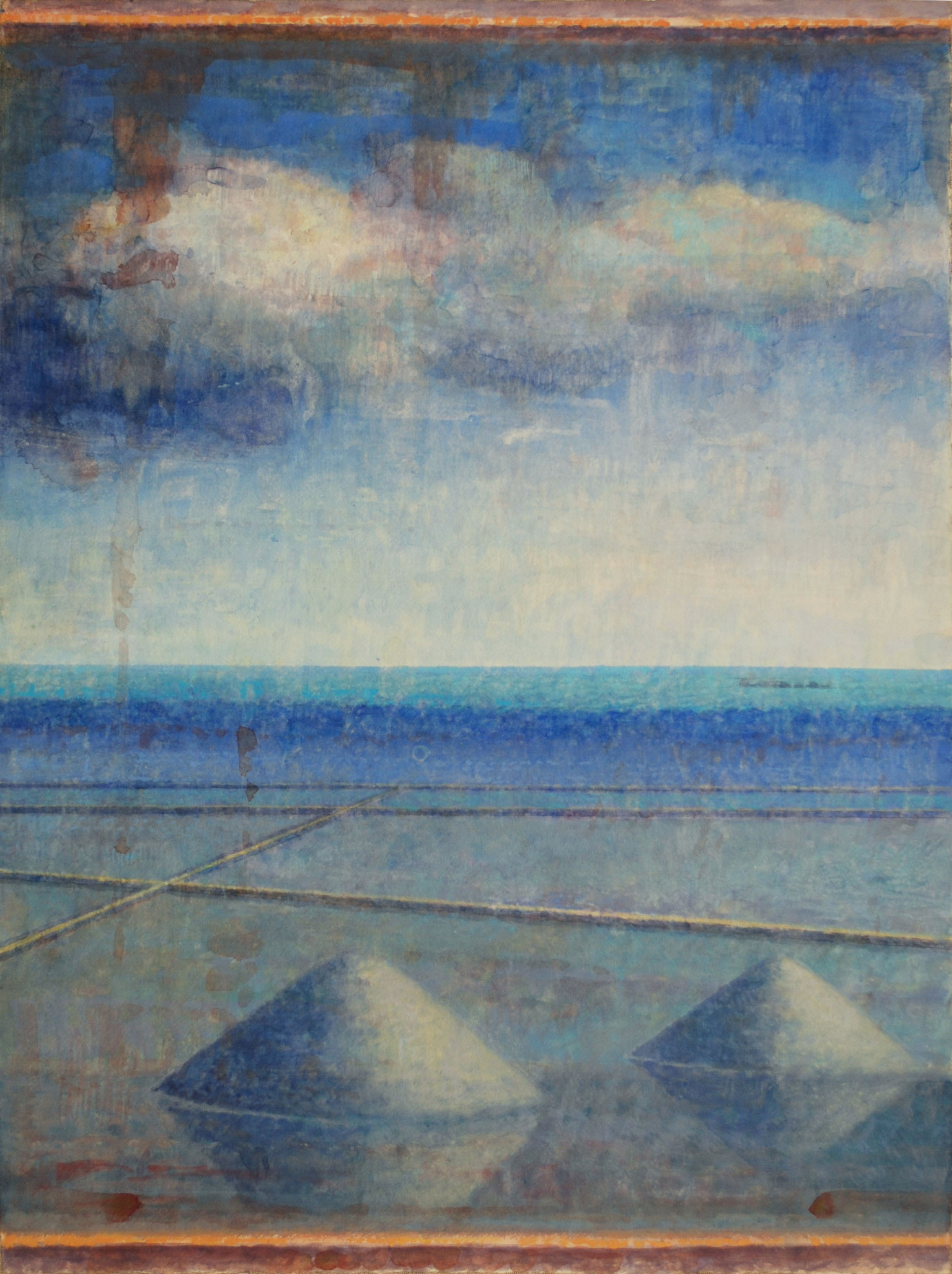 Salina, 2010, acquarello su carta a mano intelato, cm 80x60