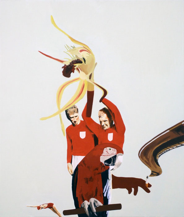 'Just a Kiss Away' 2007, Oil on Board, 30 x 40 cm