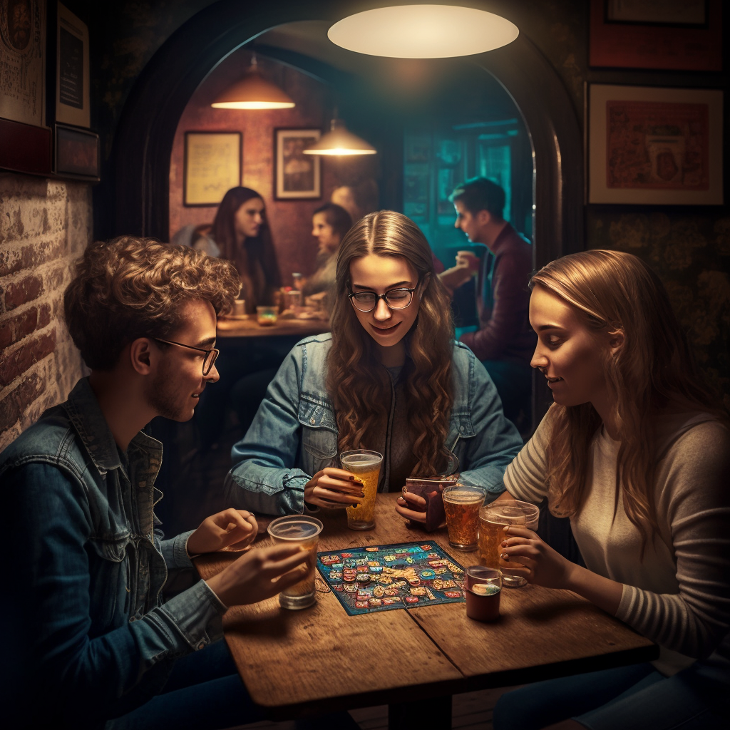 Playing Dobble with Belle and Mika, Budapest