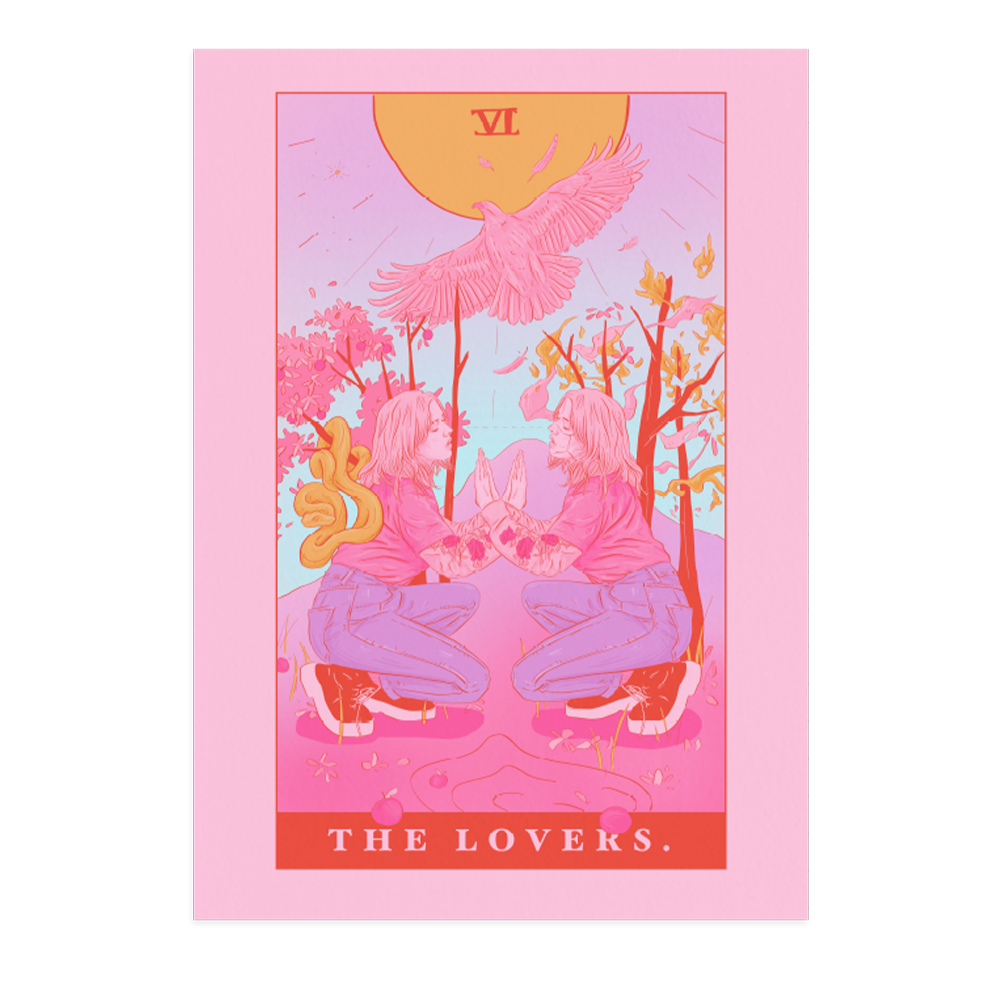 THE LOVERS ART PRINT $15