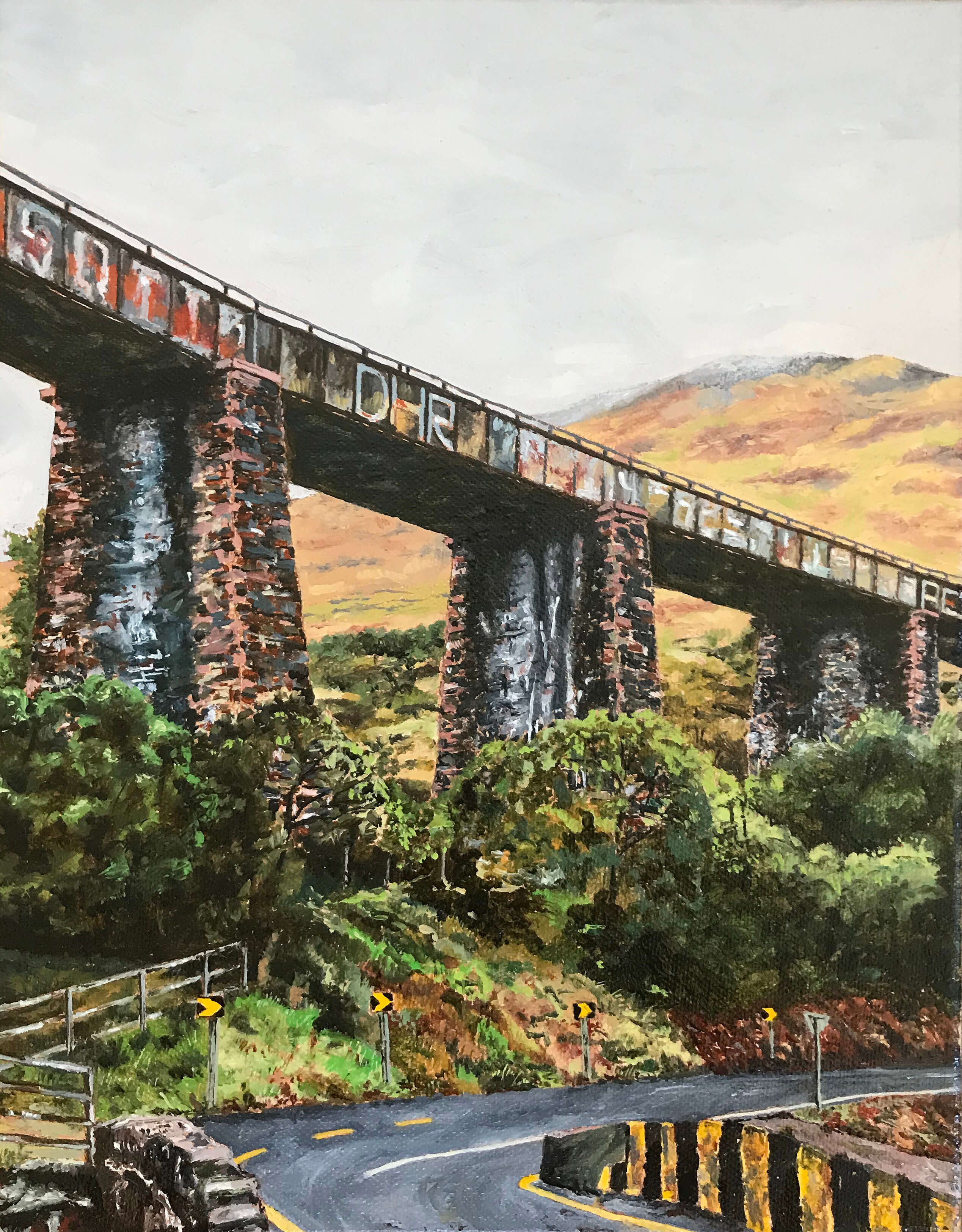 Crossing Lines — Ireland III, Oil on Canvas, 35 x 27 cm.