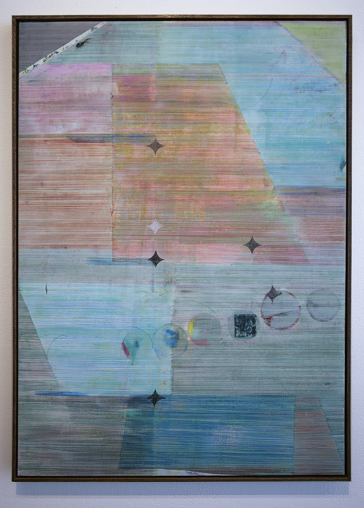 Palms Cut and Frozen, 2016, oil and pencil on canvas, 84.5 x 61cm*