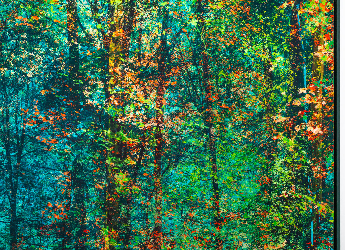 "Souvenir d'ailleurs", vert, 138x85cm, 2022