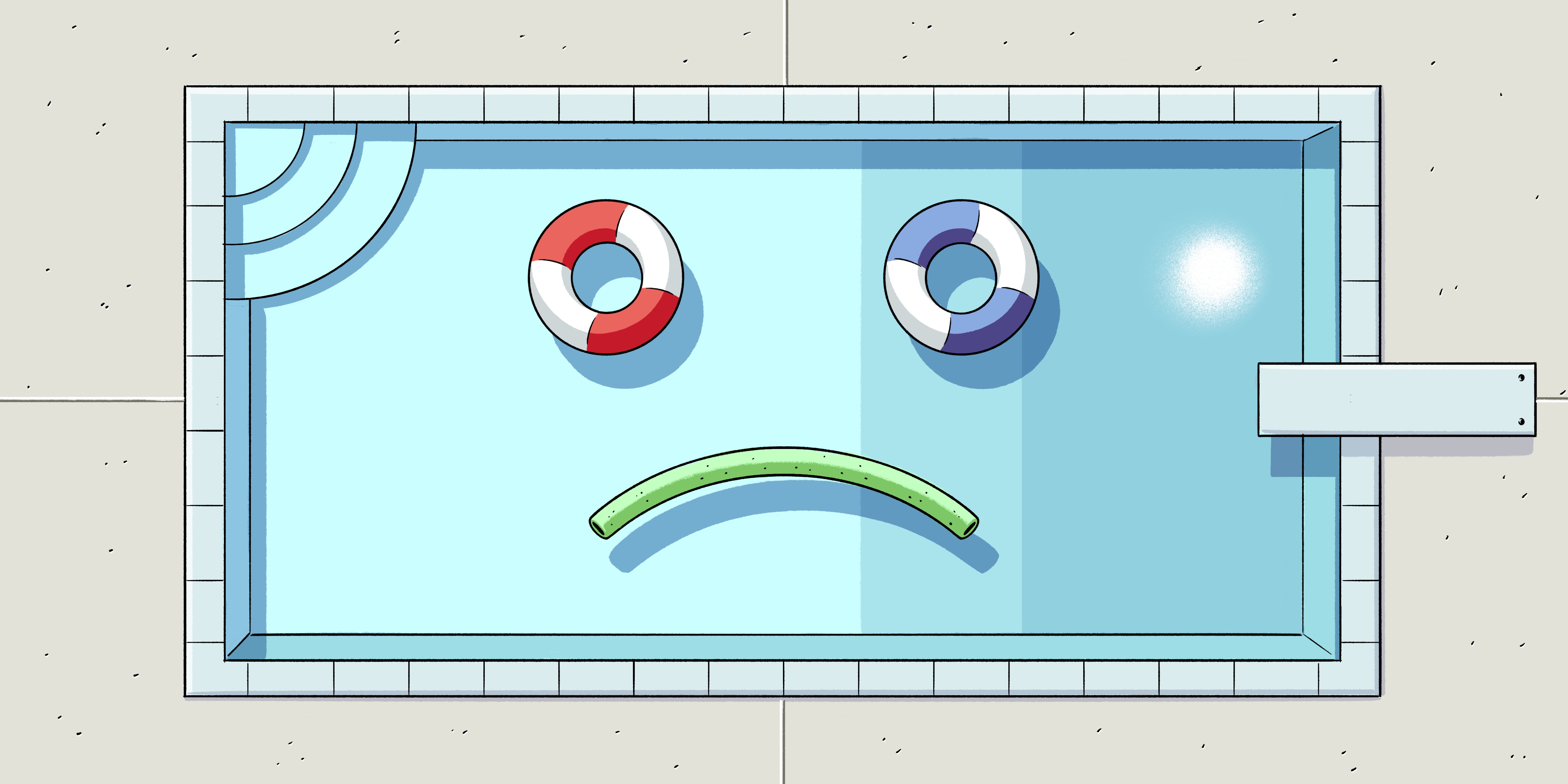 The Great Zelle Pool Scam - Illustration by Madison Ketcham