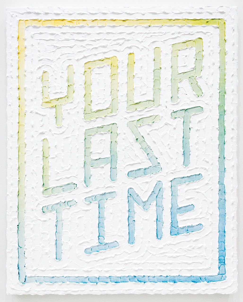 Was It Good As (Your Last Time) Acrylic, Enamel, Primed Canvas 24 x 30 inches 2015