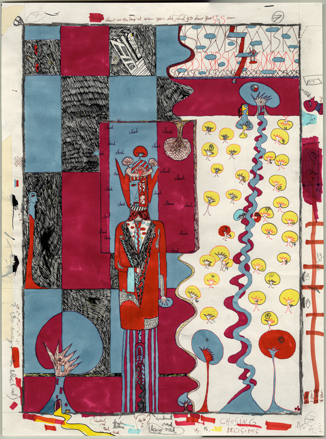 Antoine Capitani, Sans titre, entre 2009 et 2012, feutre aquarellé