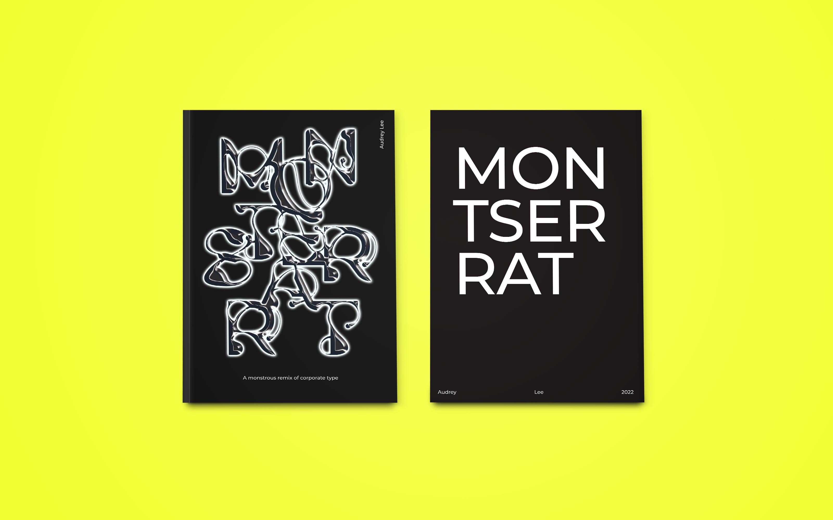 Front and back covers of the Monsterrat booklet.
