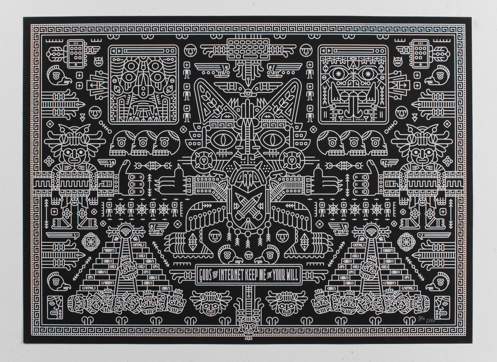 Gods of Internet - print