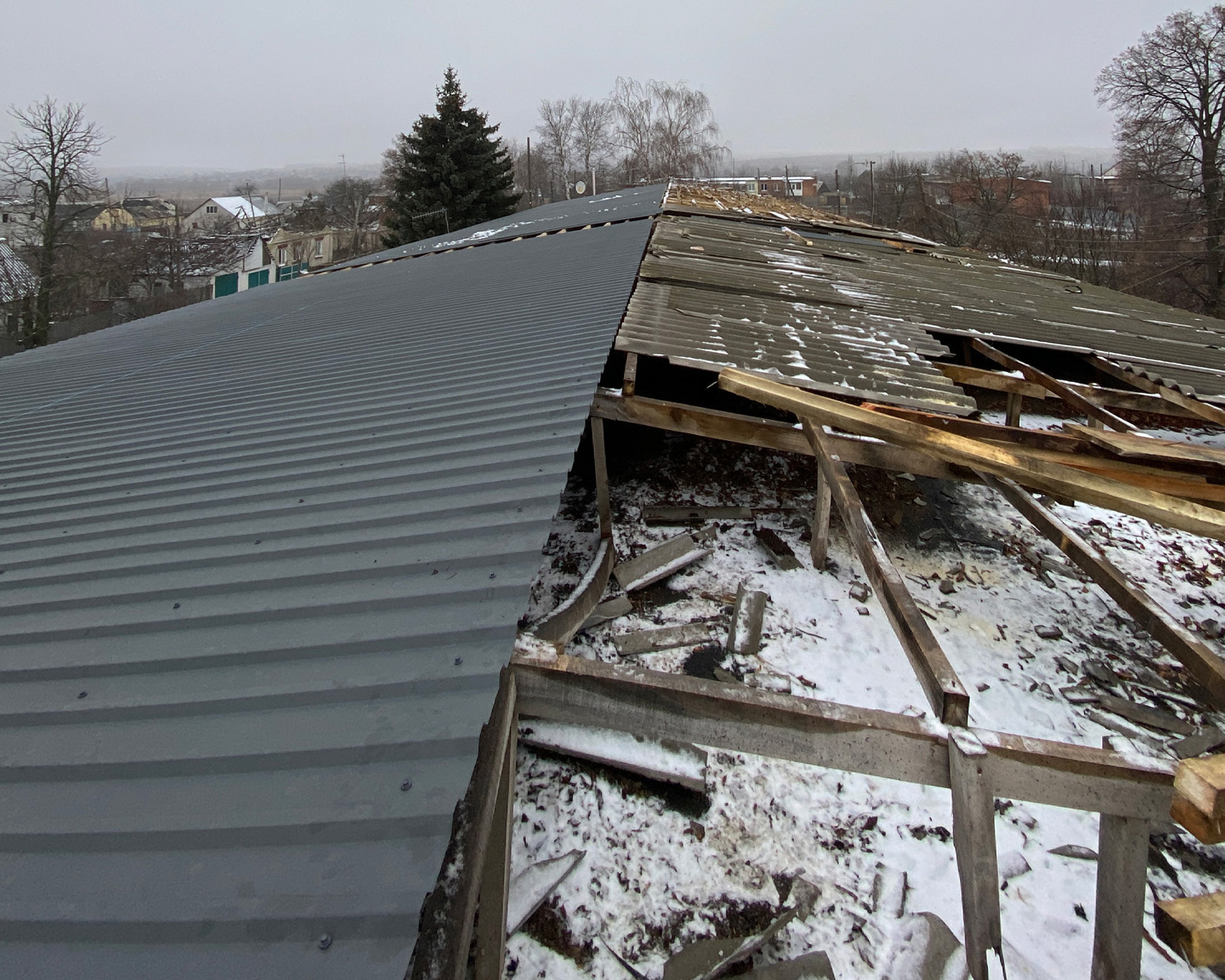New roof for the outpatient clinic, Charkiv region