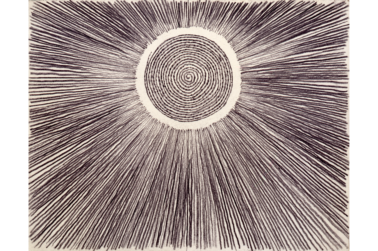 Juan DowneyUntitled de la serie "Meditations", 1976Grafito sobre papel41.3 x 49.1 cm