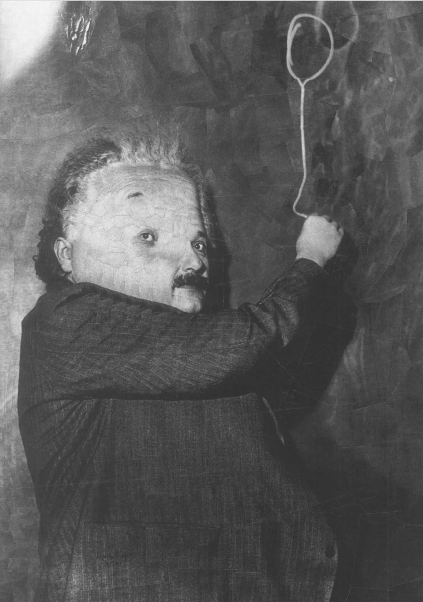 Albert Einstein 1, 2011, 8.2 x 11.6 inches