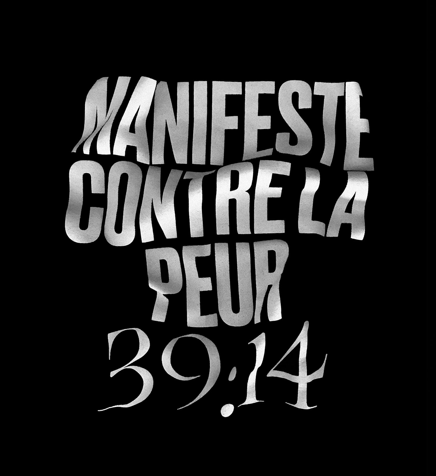 T-shirt for the Manifeste contre la peur tour by Violett Pi. Designed&nbsp;with&nbsp;David&nbsp;Beauchemin&nbsp;in&nbsp;2017