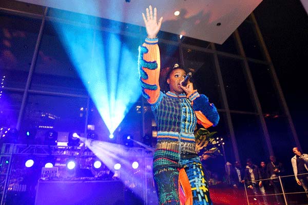 Tierra Whack performs in Tara Babylon at the MOMA in NYC