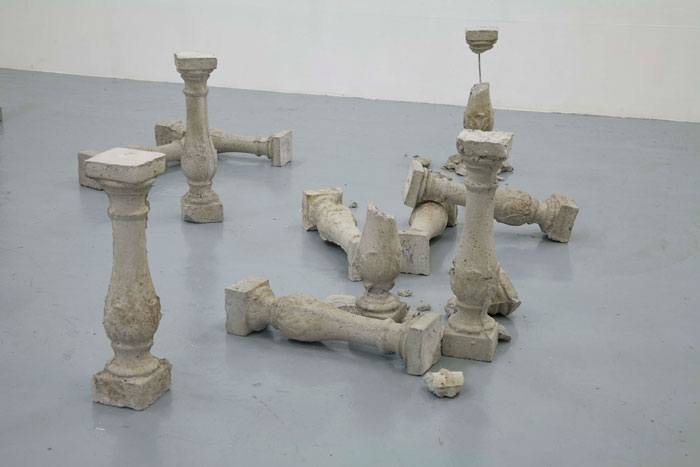 'Rock & a Hard Place' 2010, Installation View, Concrete, Steel (photo: Christo Crocker)