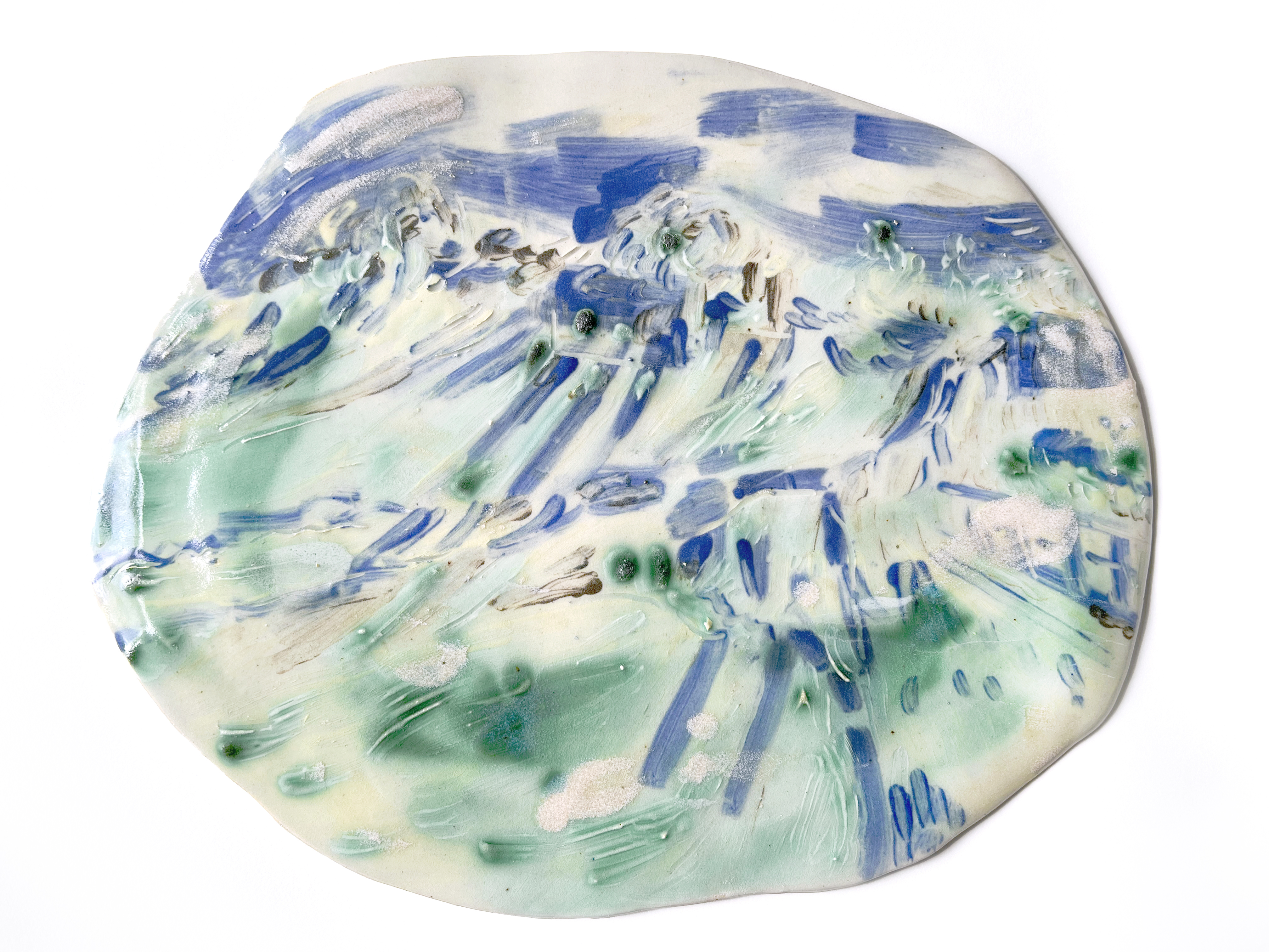 "Landscape", glazed ceramics, 2023