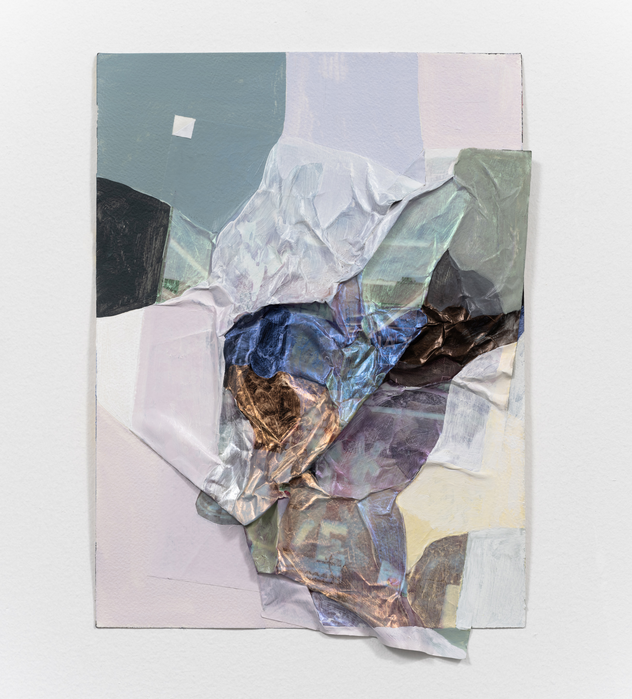 Luxury Furniture ll, 2023, 12 x 9 in, Acrylic and printed photograph on Arches paper