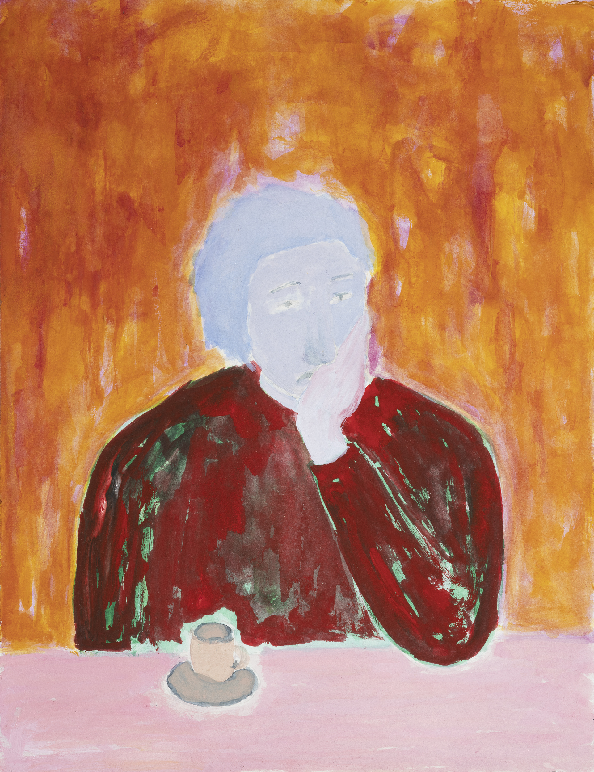 Linger, Gouache on paper, 20x26 cm, 2024