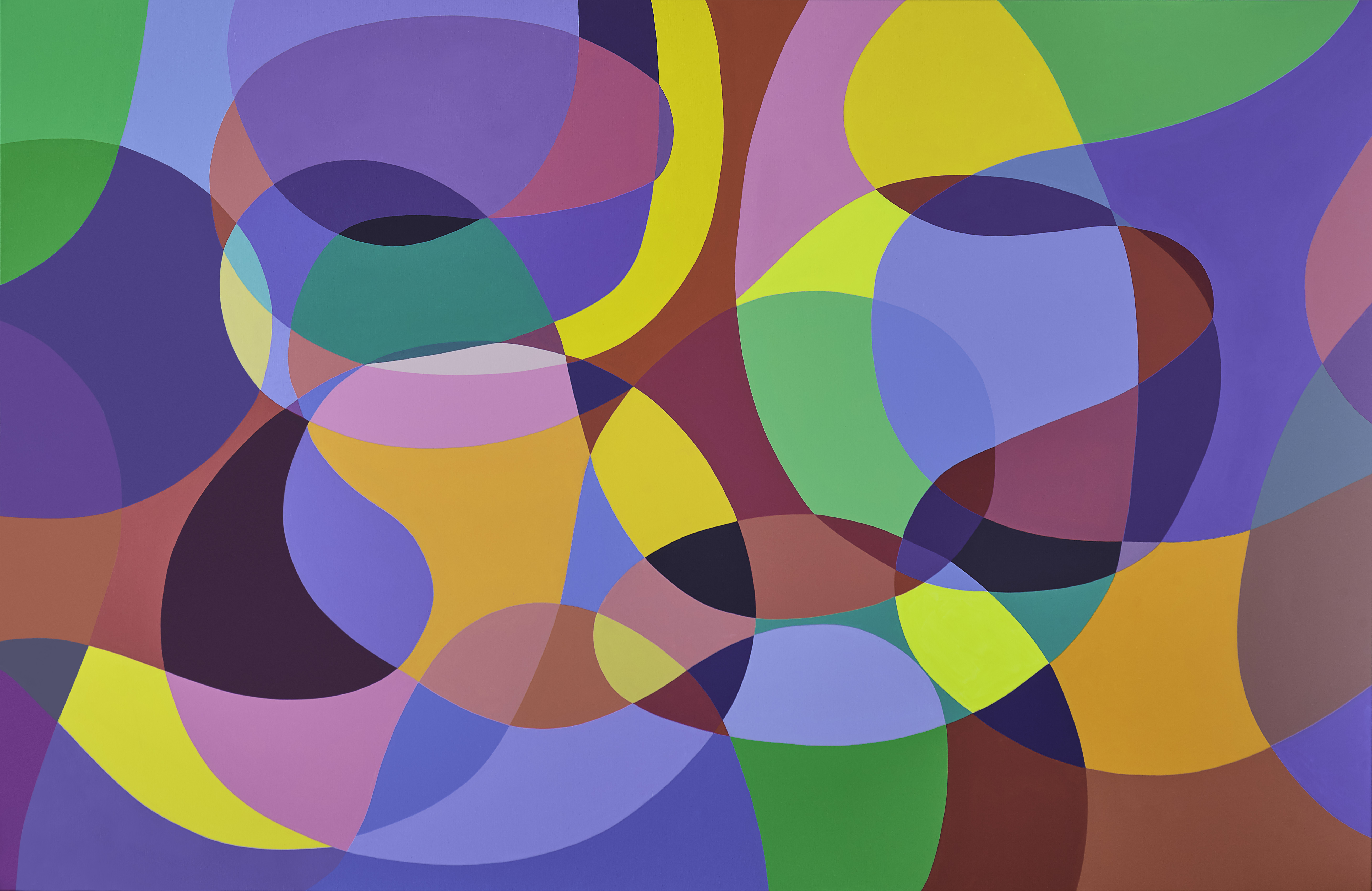 Sin t&iacute;tulo, 2019. Acr&iacute;lico sobre tela, 185 x 284 cm.